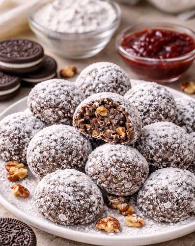 Oreo snowball treats