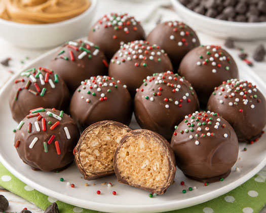 Chocolate peanut balls