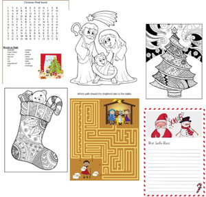 CHristmas printables games