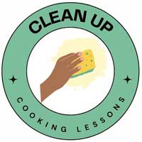 cleaning up