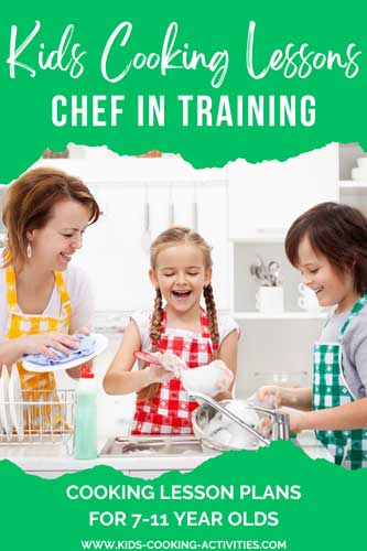 Chef in Training cooking lessons for ages 7 to 11