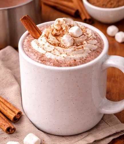 cocoa with cinnamon
