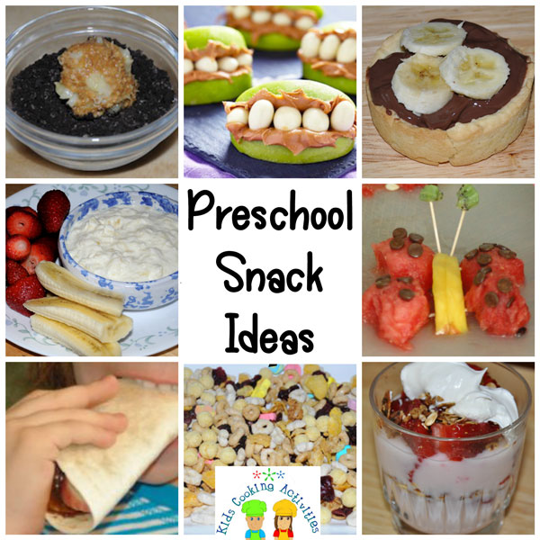 preschool recipes collage