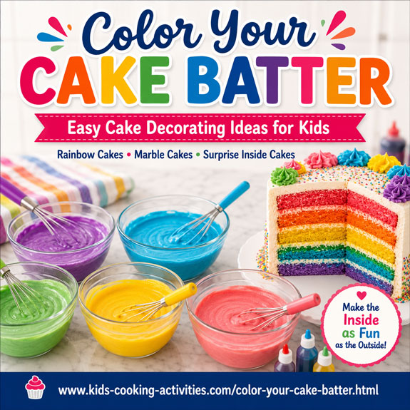 Color your cake batter idea
