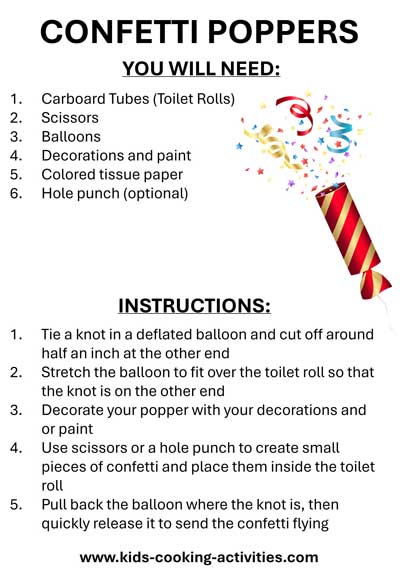 confetti poppers