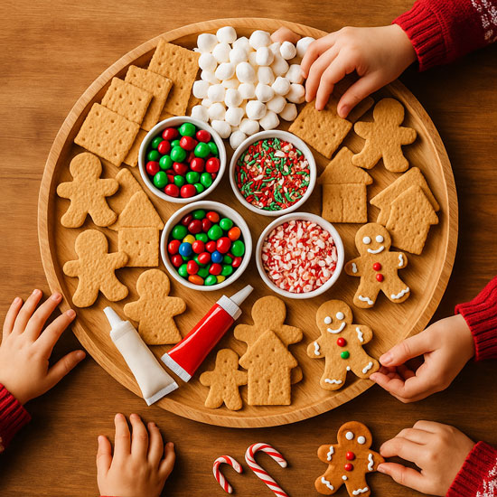 Tray of gingerbread cookies