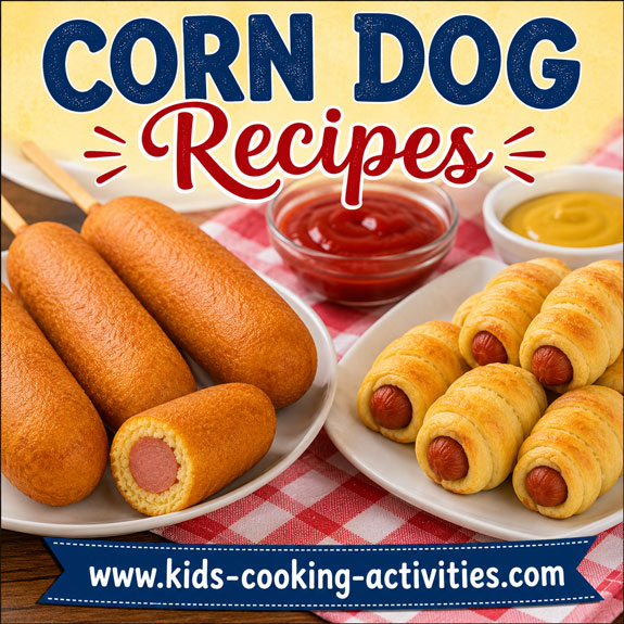 Homemade corn dogs for kids