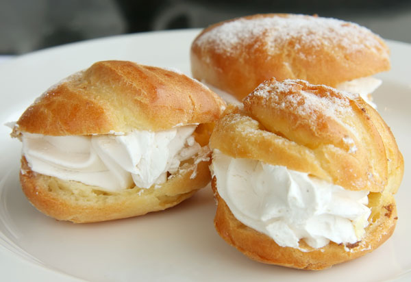 whipped cream puffs