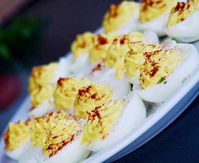 deviled eggs