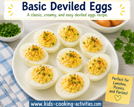 Boiled eggs cut in half for deviled eggs