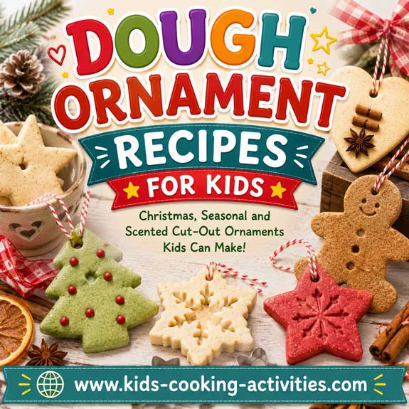 Homemade dough ornaments for kids Christmas crafts