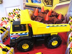 dump truck cake