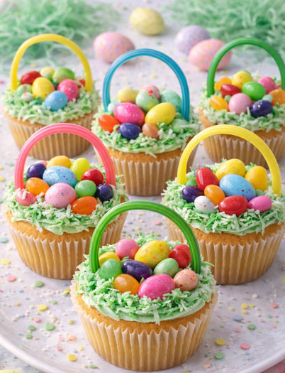 easter basket cupcakes- chgt