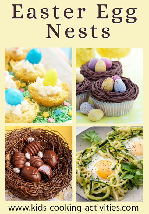 easter egg nests recipes