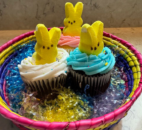 bunny cupcakes