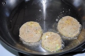 frying eggplant