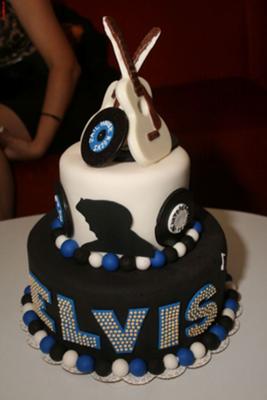 elvis design with fondant balls