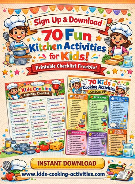 Free kids cooking printables