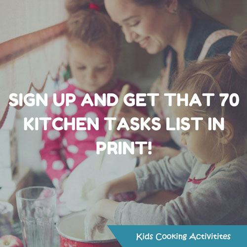 kids cooking printable list