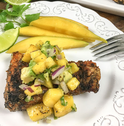 fish with mango salsa