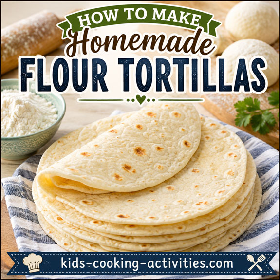Homemade flour tortillas