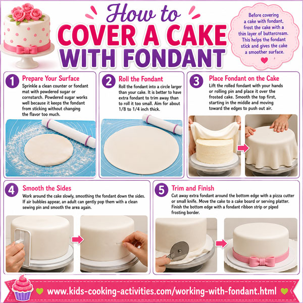 cake covered with smooth fondant