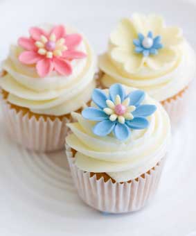 flower cupcakes