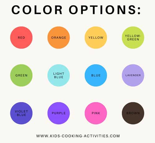food color combos