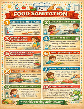 Free food sanitation chart preview