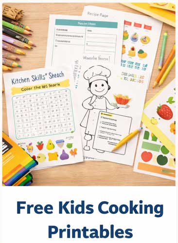 Free kids cooking printables