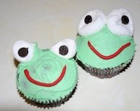 frog cupcakes