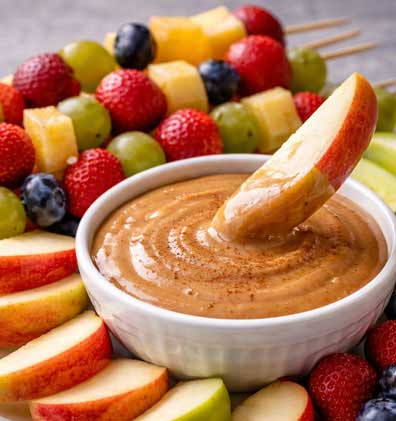 Fruit dip dessert idea