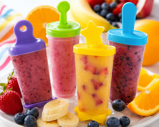 Fruit popsicles