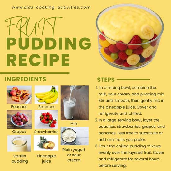 fruit pudding recipe