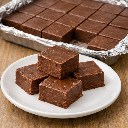 fudge with powdered sugar- CHGT