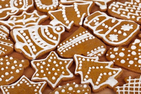 gingerbread cookies iced