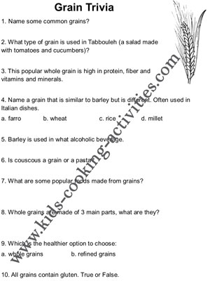 grain trivia