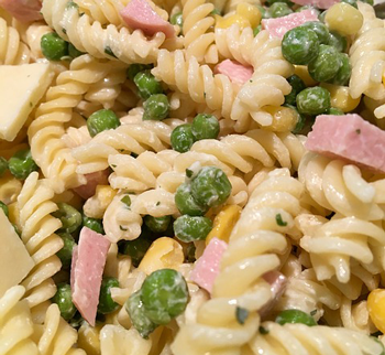 ham pea  pasta salad