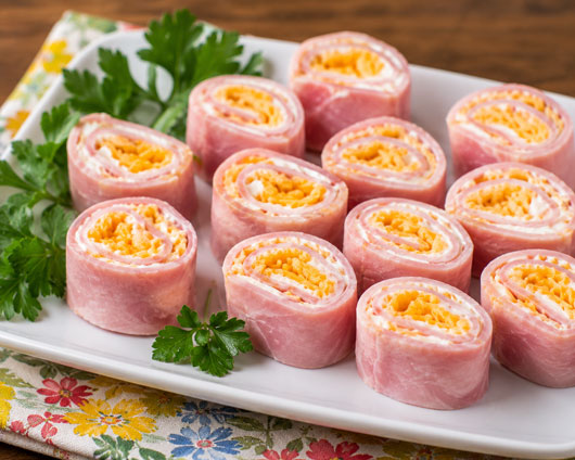 Ham and cheese roll ups