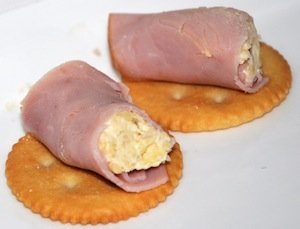 ham cheese on cracker