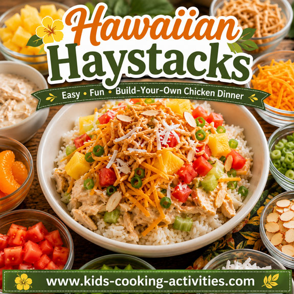 Hawaiian Haystacks chicken and rice dinner