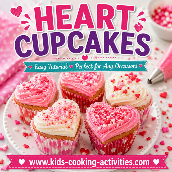 heart cupcakes for kids