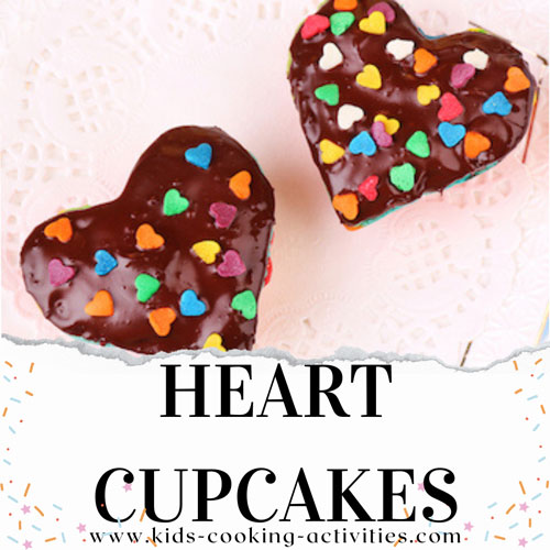 heart cupcake