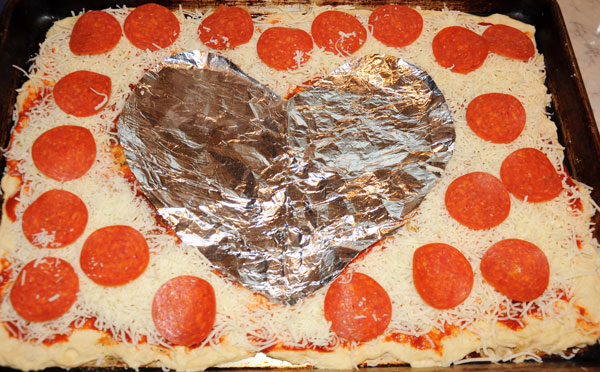 valentine pizza