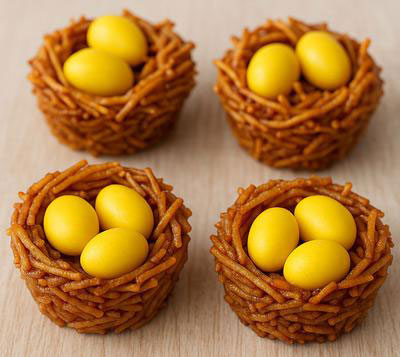 Homemade sweet noodle bird's nest-chgt