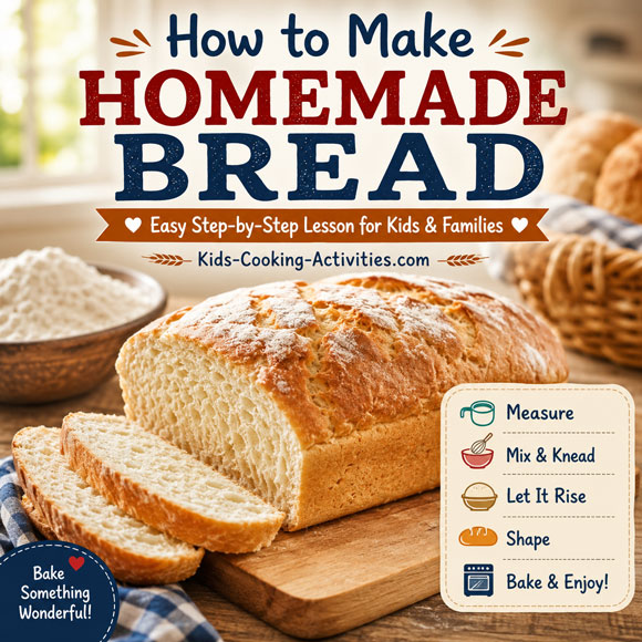 How to make homemade bread with kids