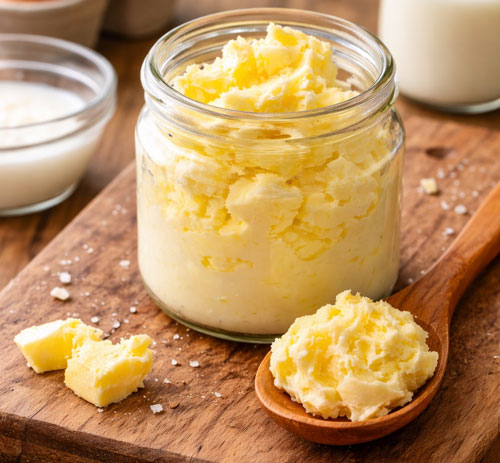 Homemade butter science experiment