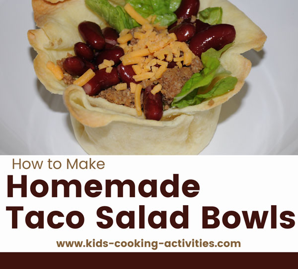 homemade taco salad bowl