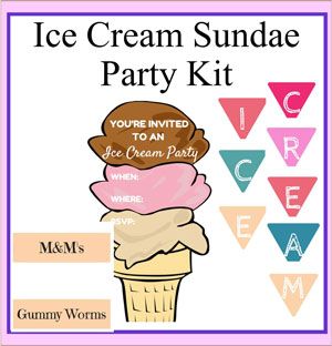 ice cream party printables