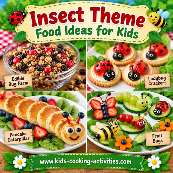 Insect theme food ideas for kids